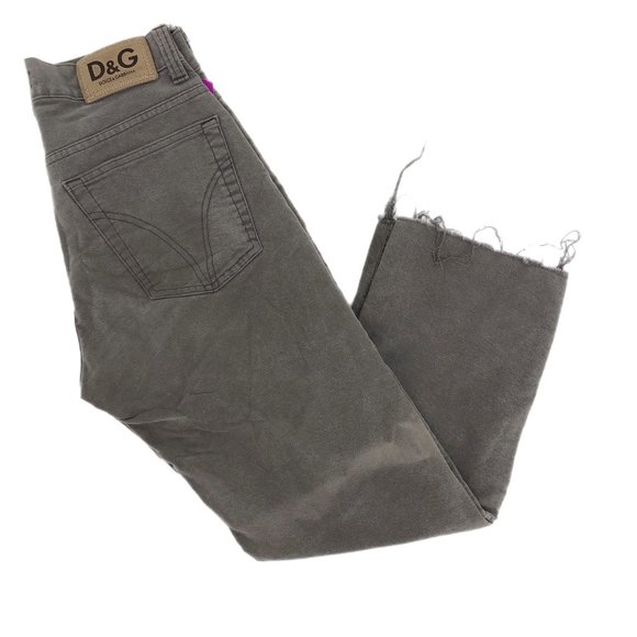 Dolce & Gabbana Gray Hi-Rise Straight Leg Jeans | Made in Italy - Picture 1 of 6
